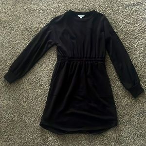 TIME and TRU black long sleeve, knee length dress